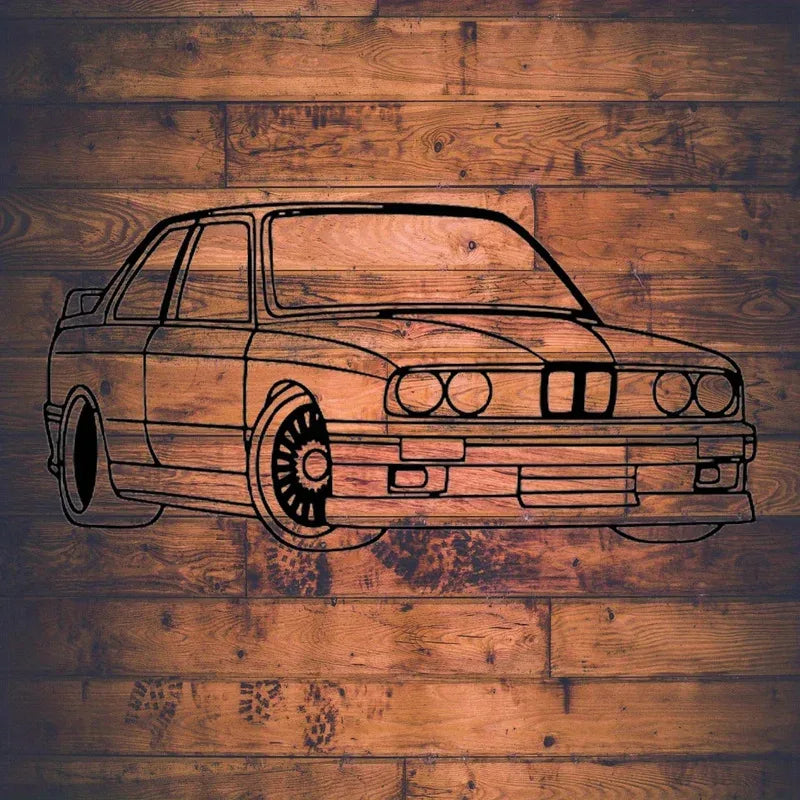 Art Deco BMW Metal Wall Art 