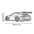 Porche-Inspired (rear view) Metal Wall Art 