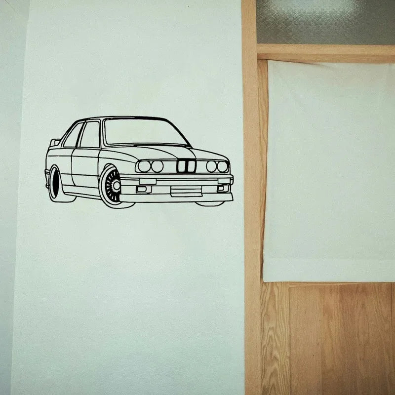 Art Deco BMW Metal Wall Art 