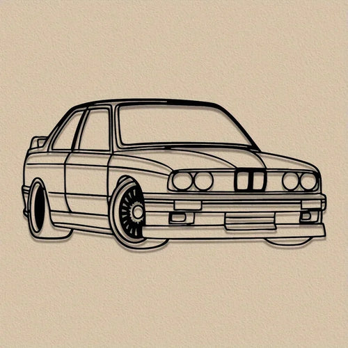 Art Deco BMW Metal Wall Art 