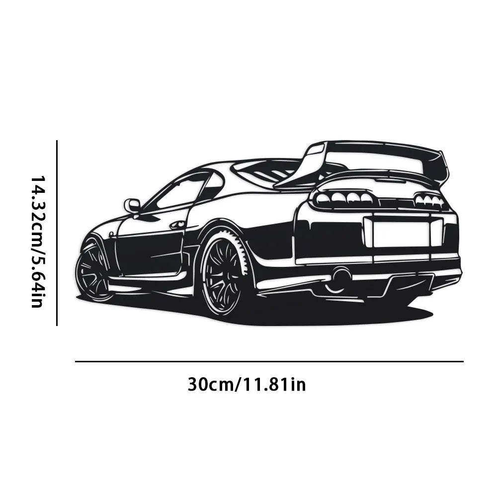 Rear-Quarter Elegant Minimalist Metal Wall Art